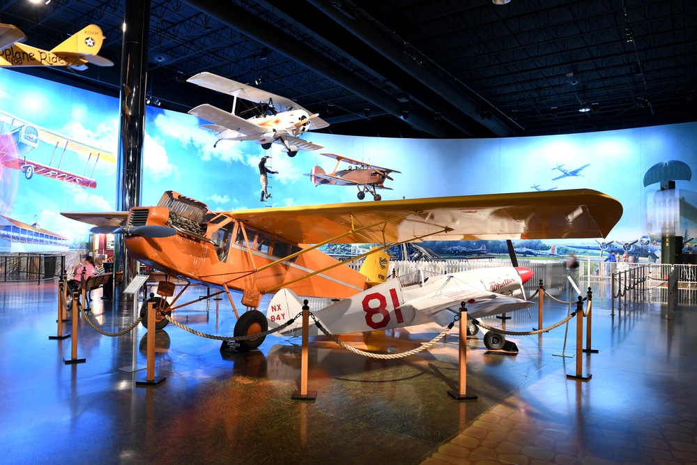 One of the many planes on exhibit at the kalamazoo air zoo near our kalamazoo bed and breakfast